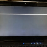 white line on my laptop screen