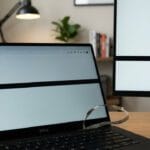 black line on computer screen