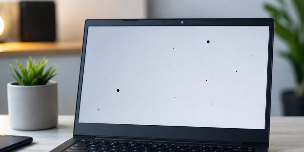 how to fix a black spot on a laptop screen