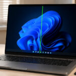 why is there a green line on my laptop screen